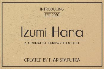 Izumi Hana Free Font