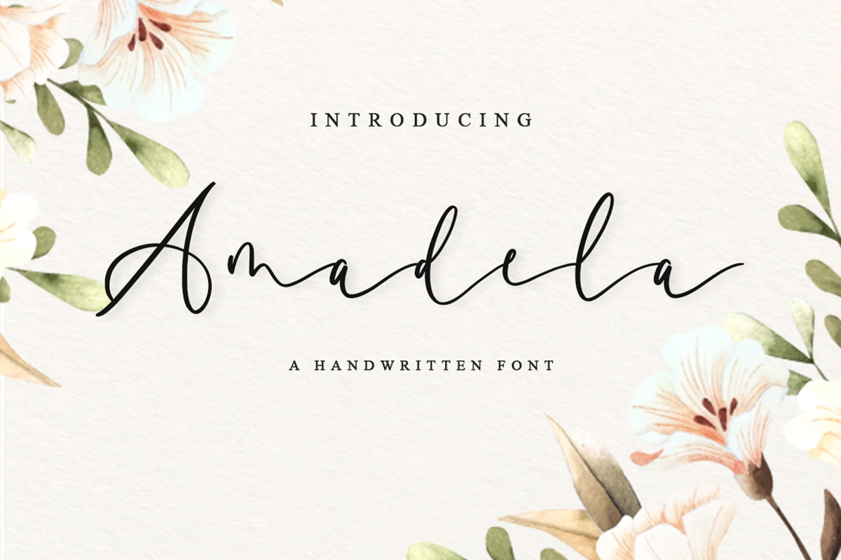 Amadela Script Free Font
