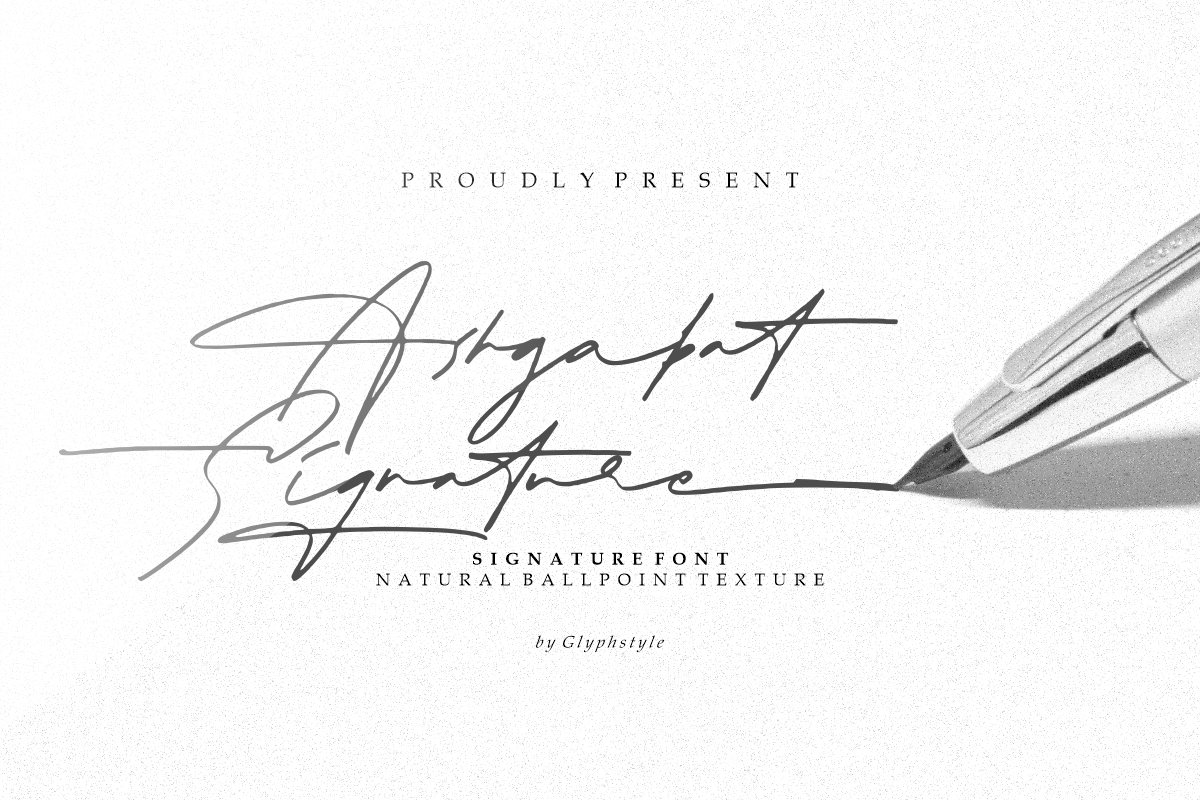 Ashgabat Natural Signature Free Font