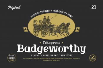 Badgeworthy Free Font