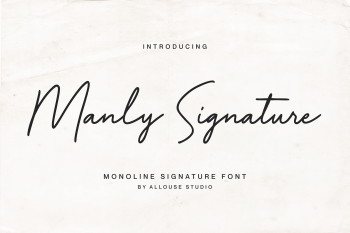 Manly Signature Free Font