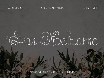 San Meltianne Free Font