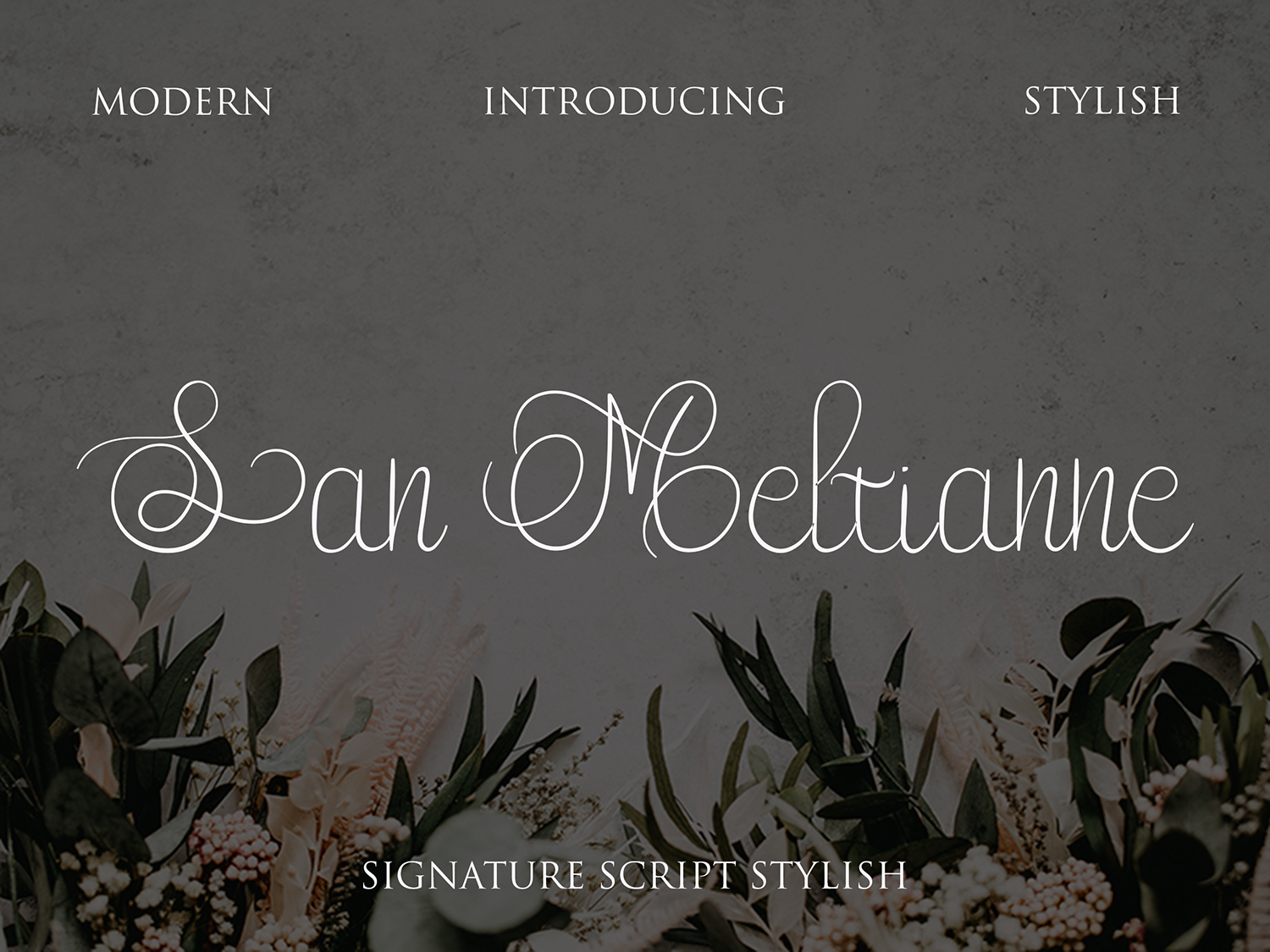 San Meltianne Free Font