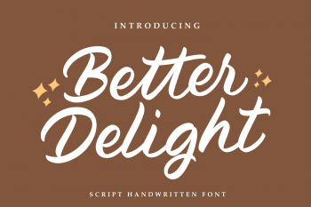 Better Delight Free Font