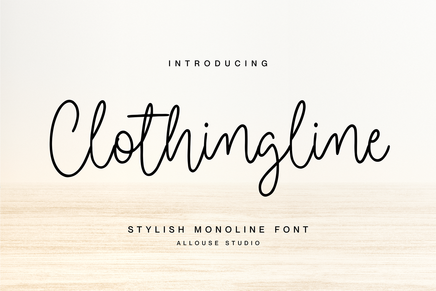 Clothingline Free Font