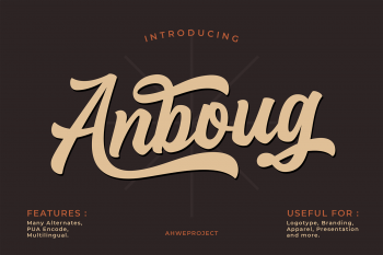 Anboug Free Font