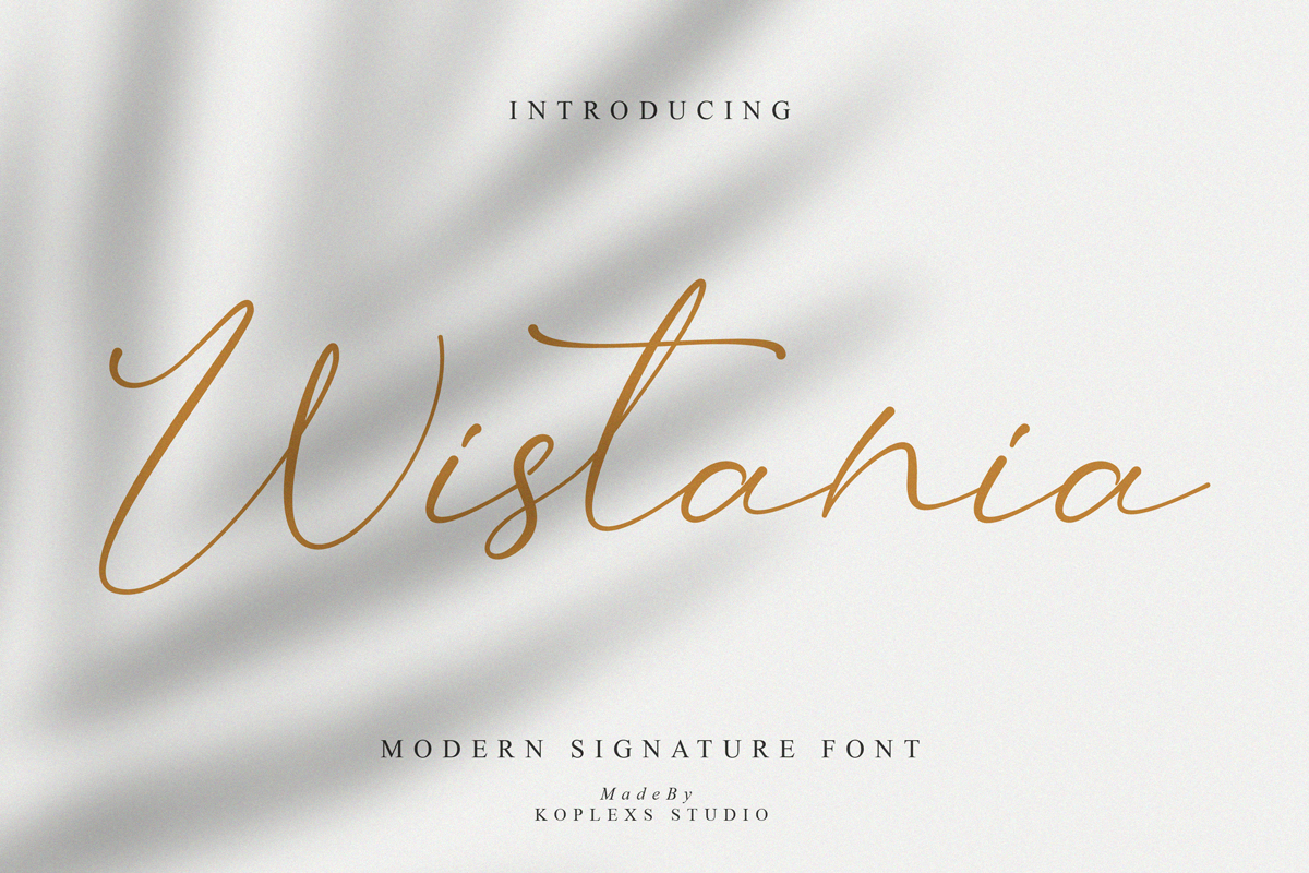 Wistania Free Font