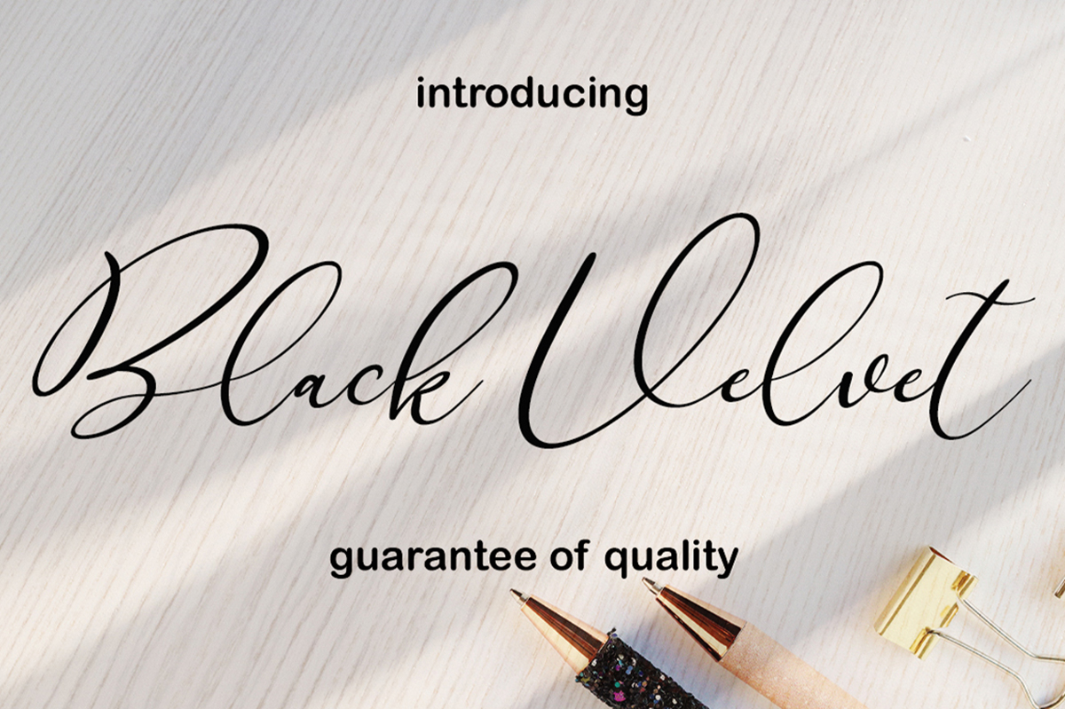 Black Velvet Free Font