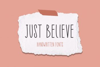 Just Believe Free Font