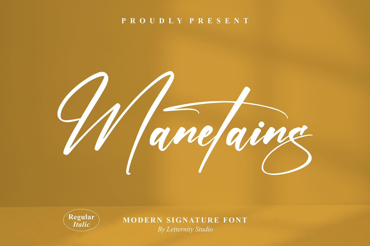 Manetains Free Font