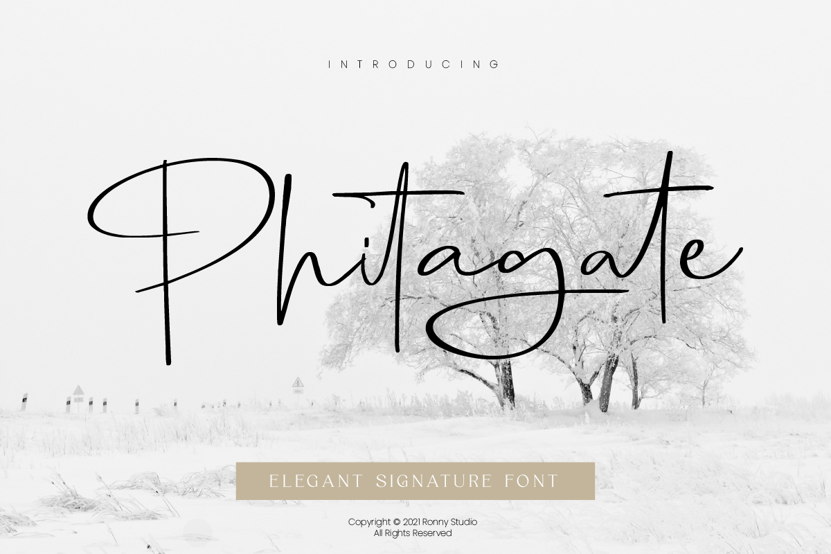 Phitagate Free Font