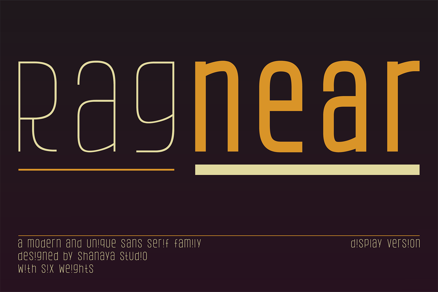 Ragnear Display Free Font