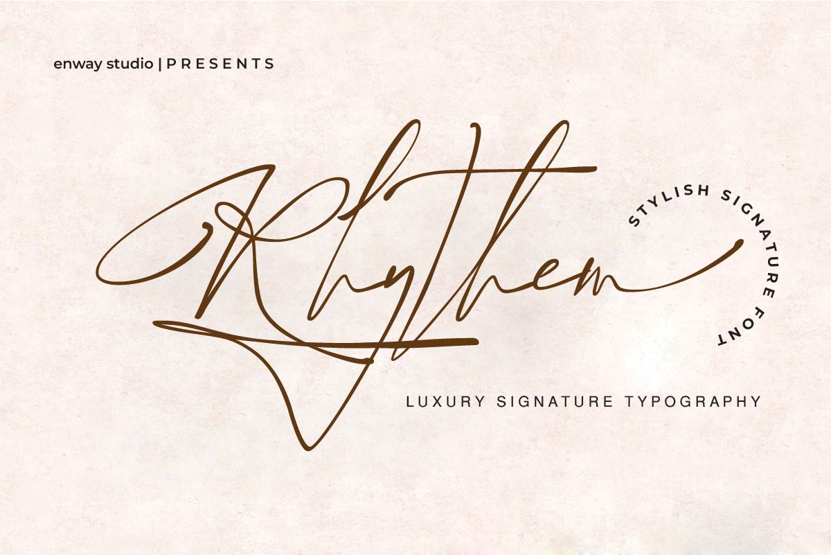 Rhythem Signature Free Font