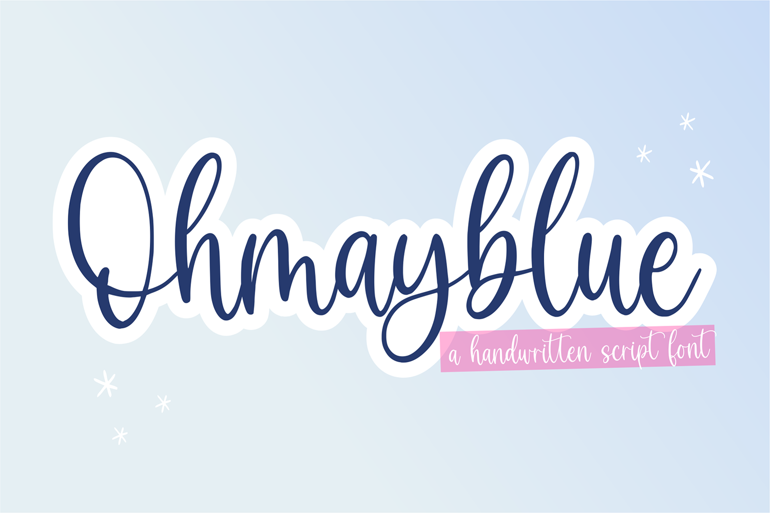 Ohmayblue Free Font