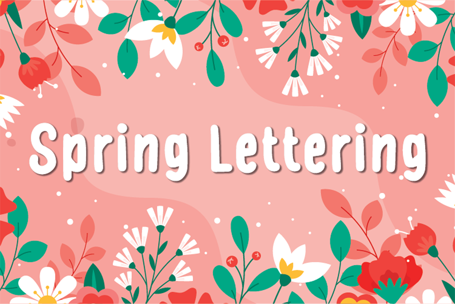 Spring Lettering Free Font