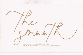 The Smooth Calligraphy Free Font