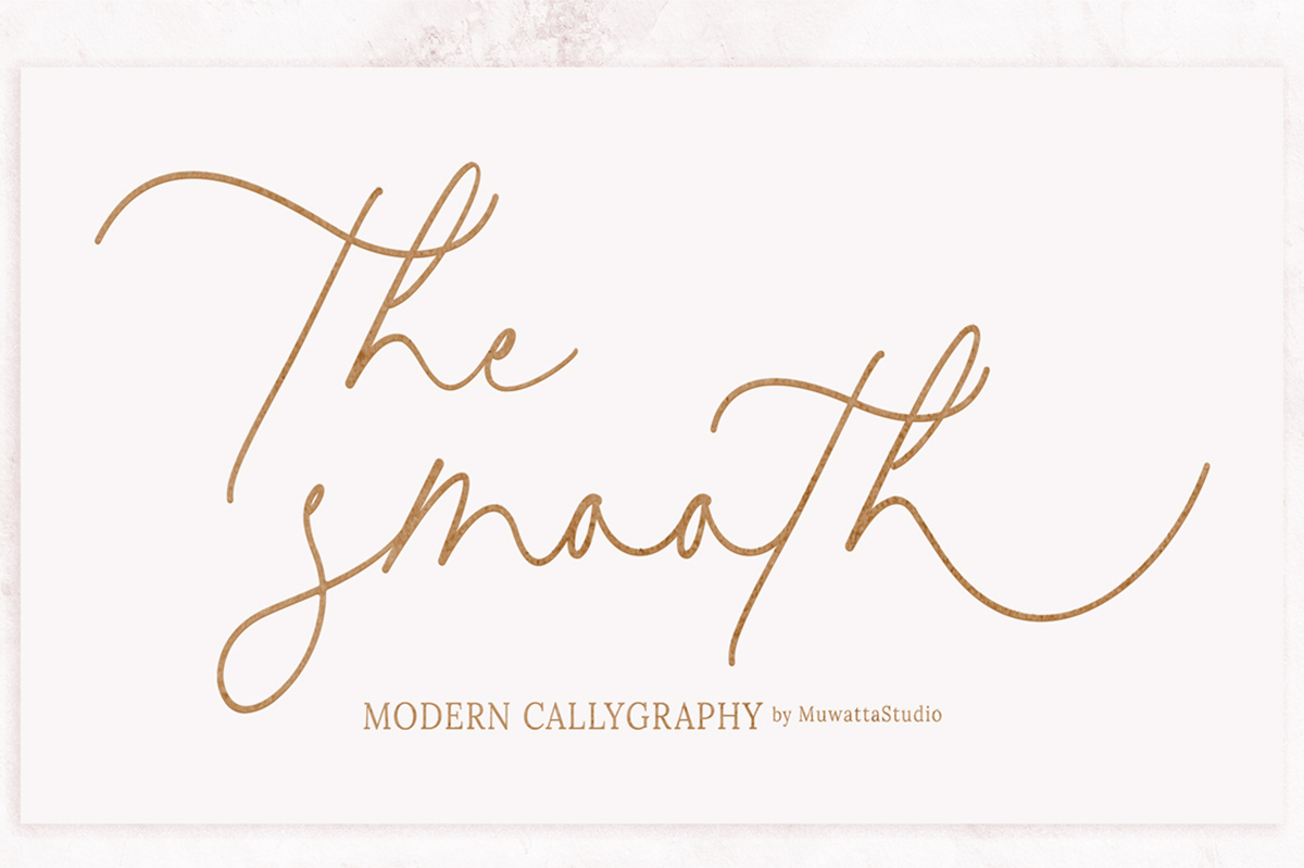 The Smooth Calligraphy Free Font