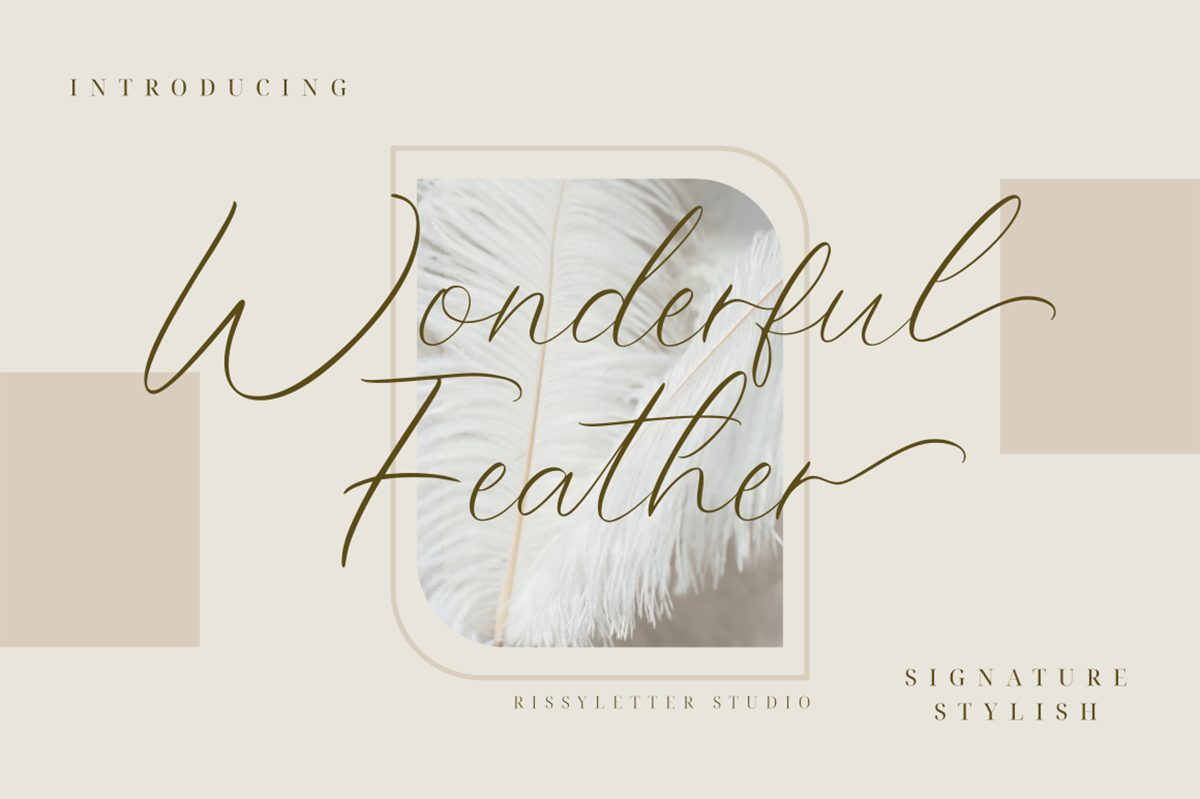 Wonderful Feather Free Font