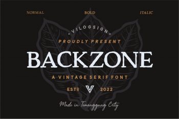 Backzone Free Font