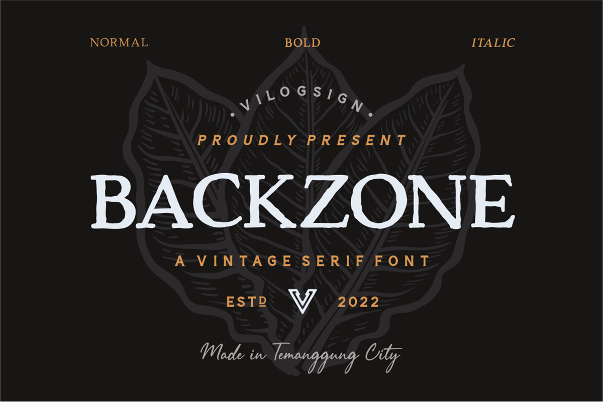 Backzone Free Font