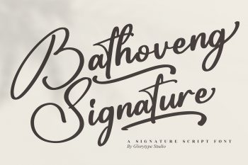 Bathoveng Signature Free Font