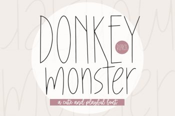 Donkey Monster Free Font