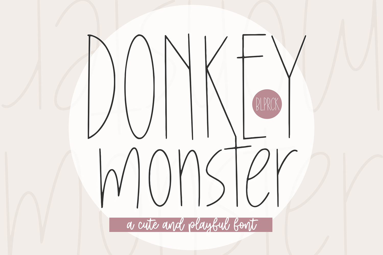Donkey Monster Free Font