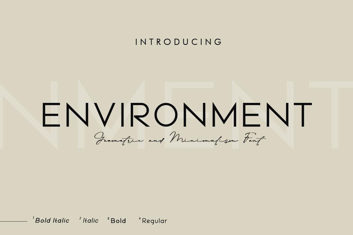 Environment Free Font