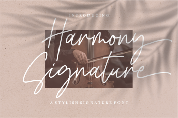 Harmony Signature Free Font