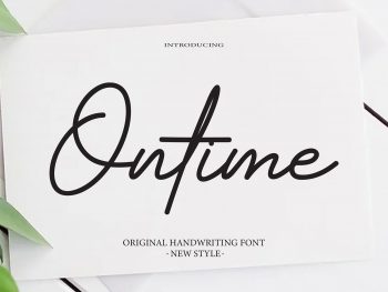 Ontime Free Font