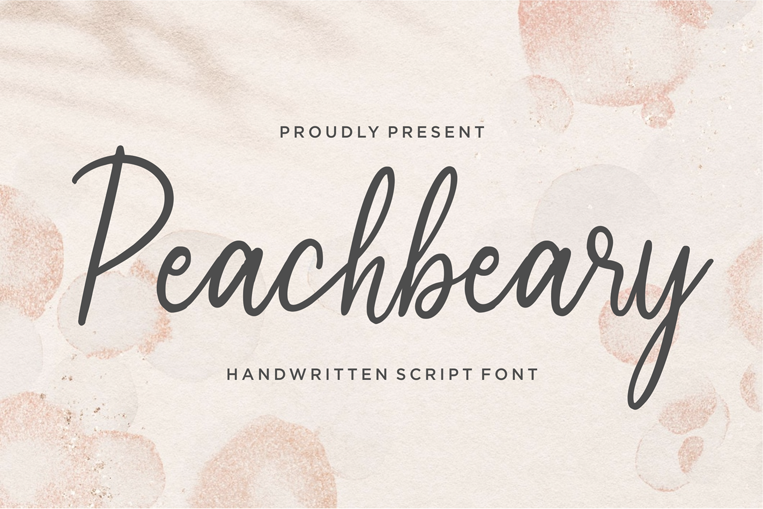 Peachbeary Free Font
