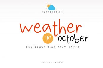 Weather in October Free Font