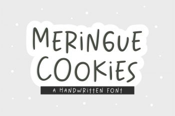 Meringue Cookies Free Font