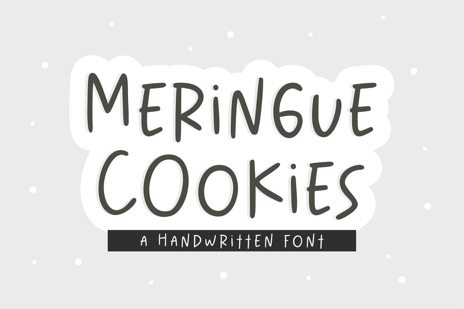 Meringue Cookies Free Font
