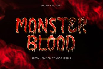 Monster Blood Free Font