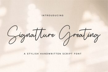 Signatture Greating Free Font