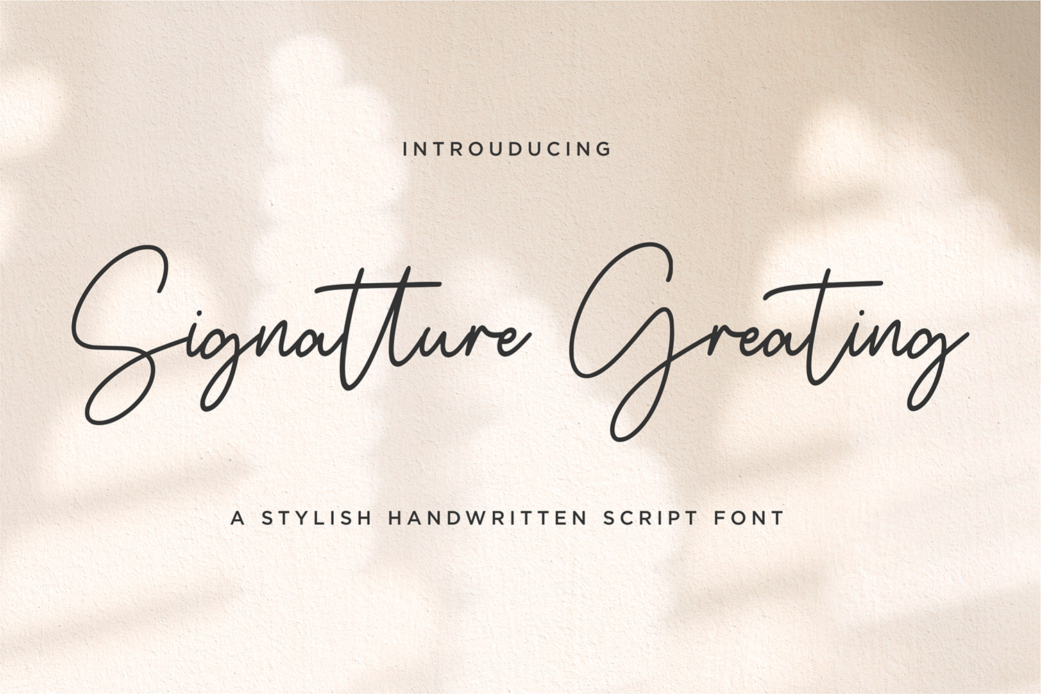Signatture Greating Free Font