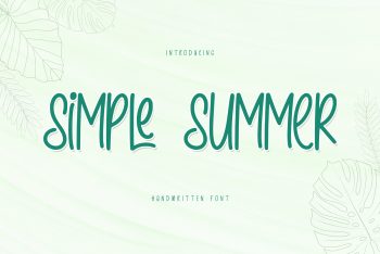 Simple Summer Free Font