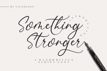 Something Stronger Free Font