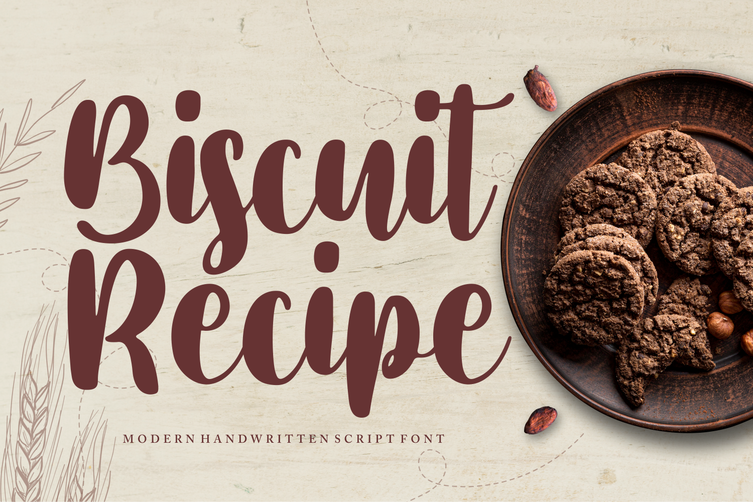 Biscuit Recipe Free Font