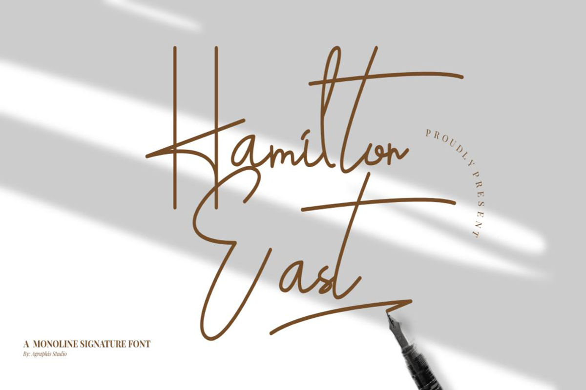 Hamilton East Free Font