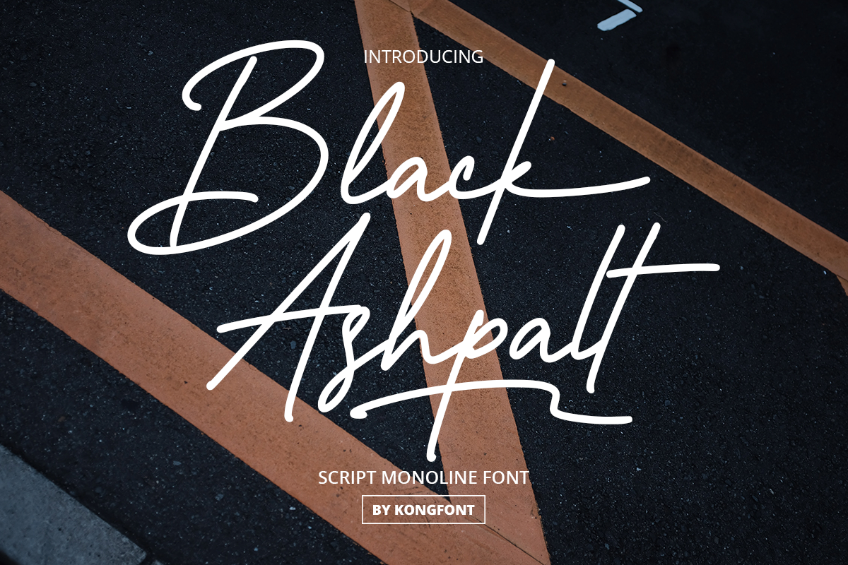 Black Ashpalt Free Font