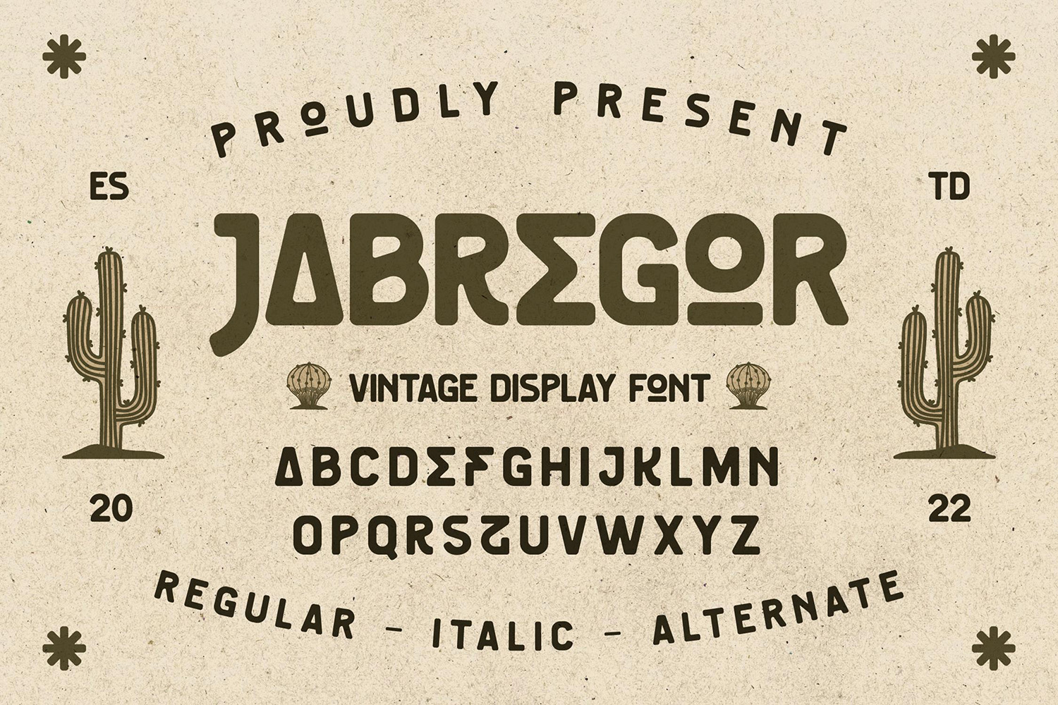Jabregor Free Font