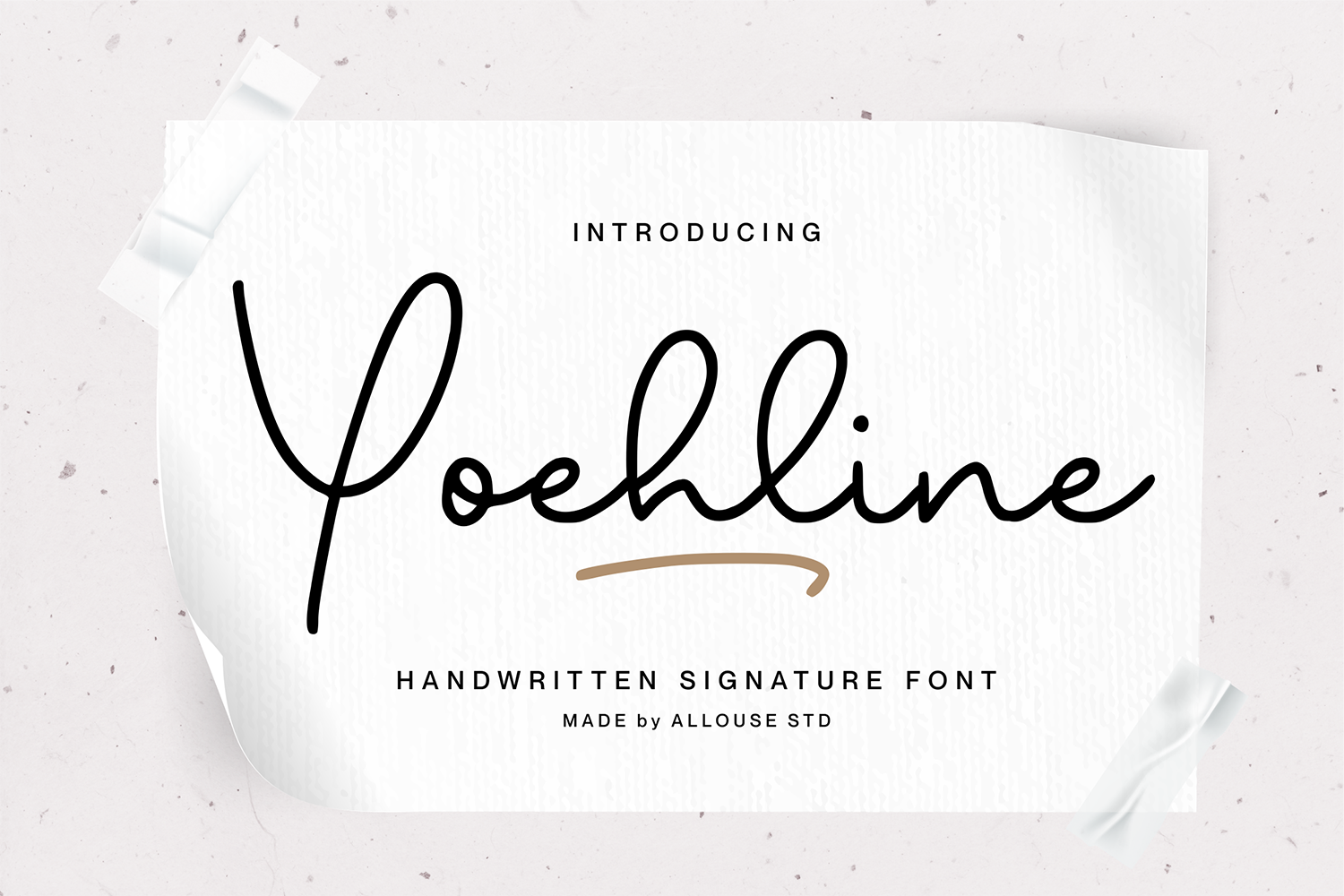 Yoehline Free Font