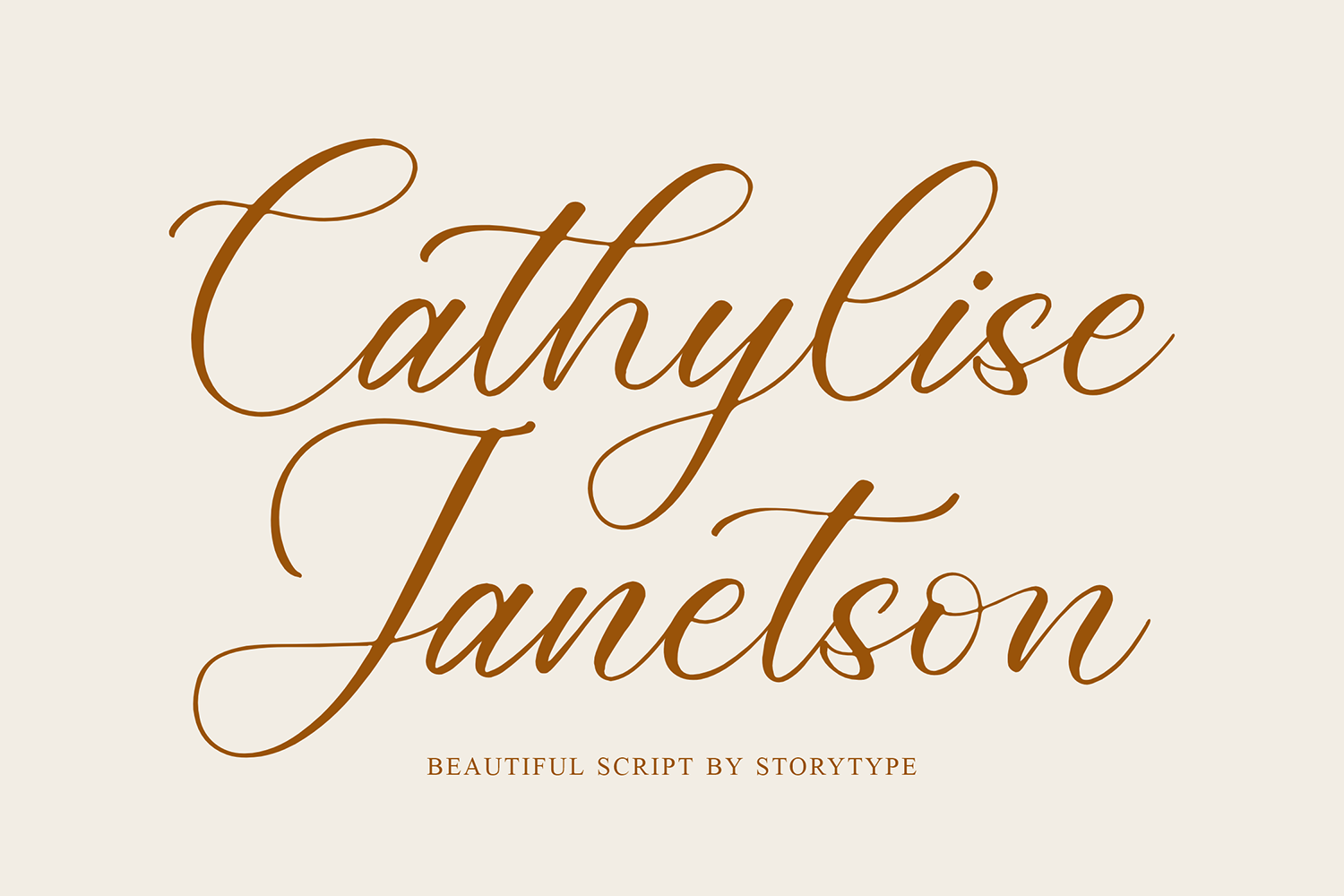 Cathylise Janetson Free Font