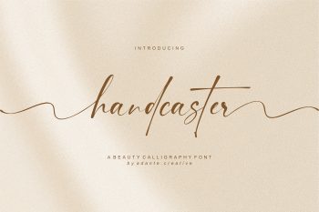 Handcaster Free Font
