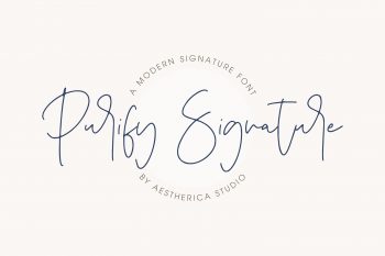 Purify Signature Free Font