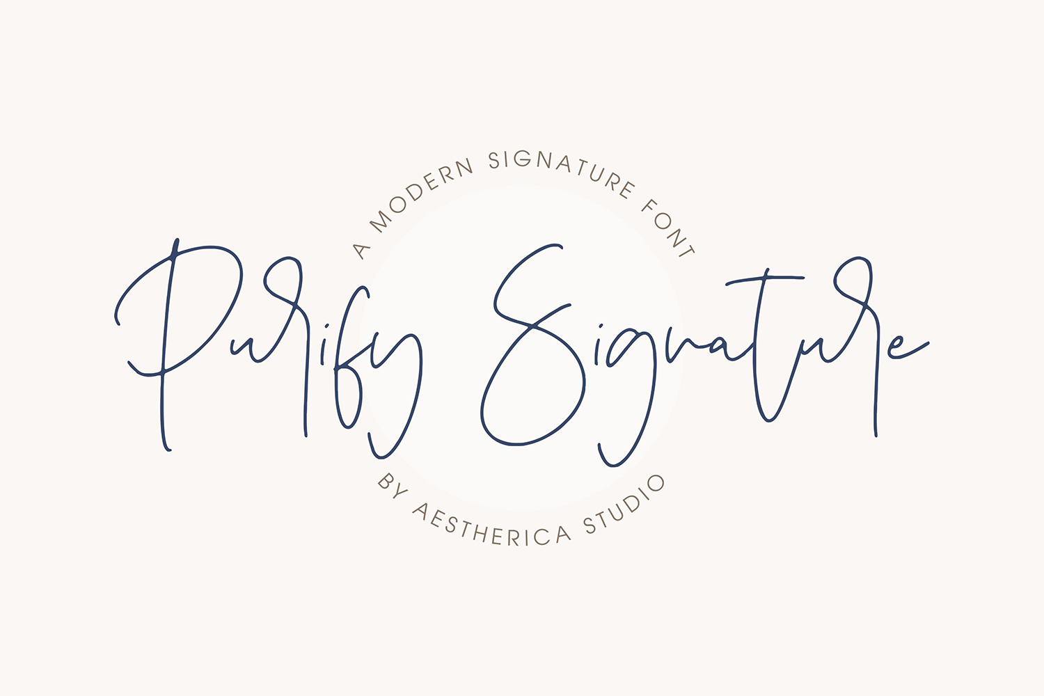 Purify Signature Free Font