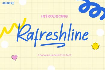 Rafreshline Free Font