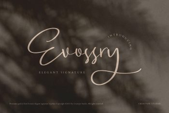 Evossry Elegant Free Font